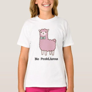 可愛いカスタム色No Problema Llama Tシャツ