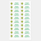 可愛いカスタードアップルチェリモーヤパーソナライズされた漫画 ラベル (シート)
