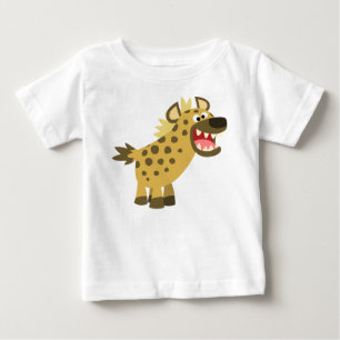 可愛いカックリングマンガヒエナベビーTシャツ ベビーTシャツ