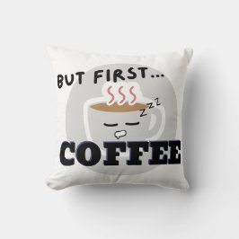 可愛いカップグラフィックのロゴが最初…コーヒー クッション