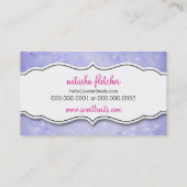 可愛いカップケお洒落ーキ《写真》ぼけ味模様 名刺 (裏面)