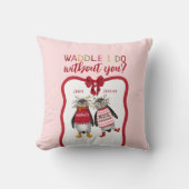 可愛いカップルが私に付き合ってくれるの？クリスマス クッション (正面)