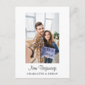 可愛いカップル私たちの最初の家の引越し発表 ポストカード (正面)