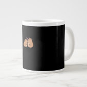 可愛いカピバラのデザインで友情を祝おう ジャンボコーヒーマグカップ (正面右)