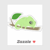 可愛いカメレオンカスタムカットビニールシール シール (シート)