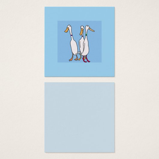 可愛いカモ (正面&裏面)