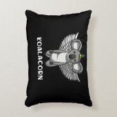 可愛いカラコーンコアラベアユニコーン魔法の動物 アクセントクッション (正面(垂直))