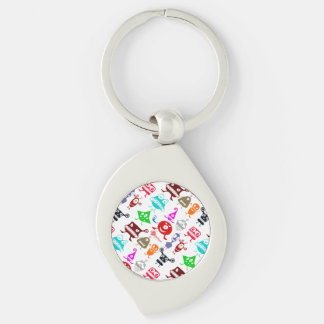 可愛いカラフルおもしろいモンスターズ キーホルダー