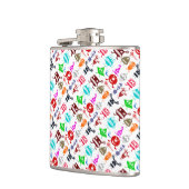 可愛いカラフルおもしろいモンスターズ フラスク (左)