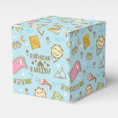 可愛いカラフルおもしろいラマダンカレムグディギフトボックス フェイバーボックス (正面サイド)