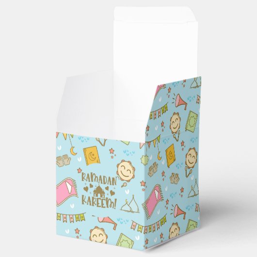 可愛いカラフルおもしろいラマダンカレムグディギフトボックス フェイバーボックス (オープン)