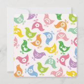 可愛いカラフルおもしろいレインボーチックシックな赤ちゃんシャワー 招待状 (正面)