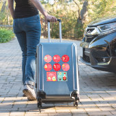 可愛いカラフルかわいいクリスマスCookieステッカーパック シール (スーツケースインサイチュ)