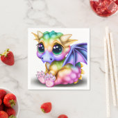 可愛いカラフルかわいいベビー スタンダードカクテルナプキン (インサイチュ)