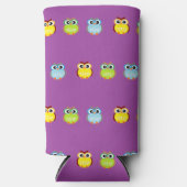 可愛いカラフルが紫色に付く スリム缶クーラー (正面)