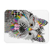 可愛いカラフルとCirn Terrier Magnet 3"x4" マグネット (横)