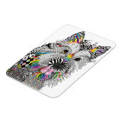 可愛いカラフルとCirn Terrier Magnet 3"x4" マグネット (左側)