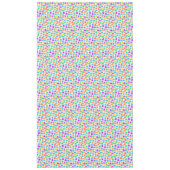 可愛いカラフルのピクセル化されたモンスタパターン テーブルクロス (正面)