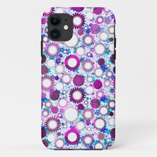 可愛いカラフルの花は柄が付く Case-Mate iPhoneケース (裏面)