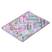 可愛いカラフルの部族柄 ノートブック (左側)