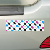 可愛いカラフルアステカ バンパーステッカー (車上)
