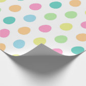 可愛いカラフルイースターの卵のパターン ラッピングペーパー (角)