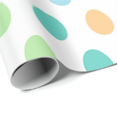 可愛いカラフルイースターの卵のパターン ラッピングペーパー (ロールコーナー)