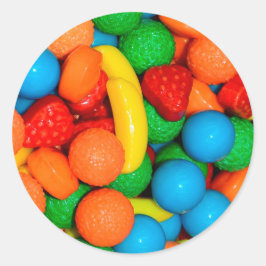 可愛いカラフルキャンディ ラウンドシール