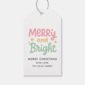 可愛いカラフルクモダンラス ギフトタグ (正面)