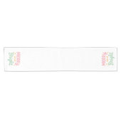 可愛いカラフルクモダンラス ショートテーブルランナー (横)