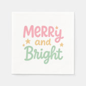 可愛いカラフルクモダンラス スタンダードカクテルナプキン (正面)