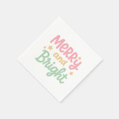 可愛いカラフルクモダンラス スタンダードカクテルナプキン (角)