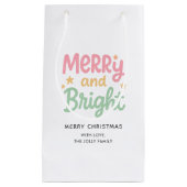 可愛いカラフルクモダンラス スモールペーパーバッグ (正面)