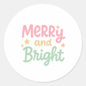 可愛いカラフルクモダンラス ラウンドシール (正面)