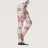 可愛いカラフルクラシック花柄レギンス レギンス (右)