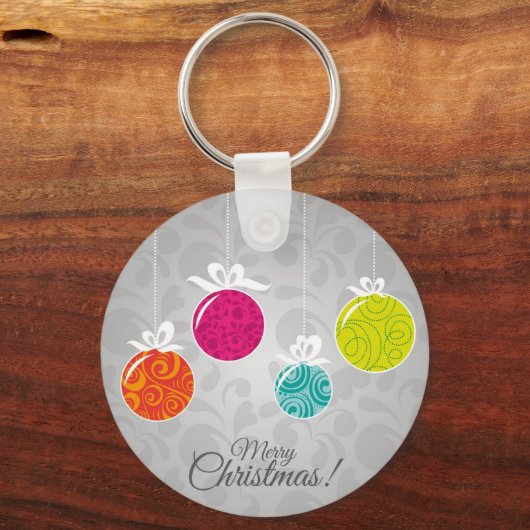 可愛いカラフルクリスマスボードデコレーション キーホルダー (正面)