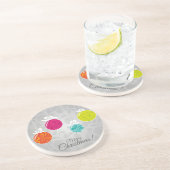 可愛いカラフルクリスマスボードデコレーション コースター (側面)