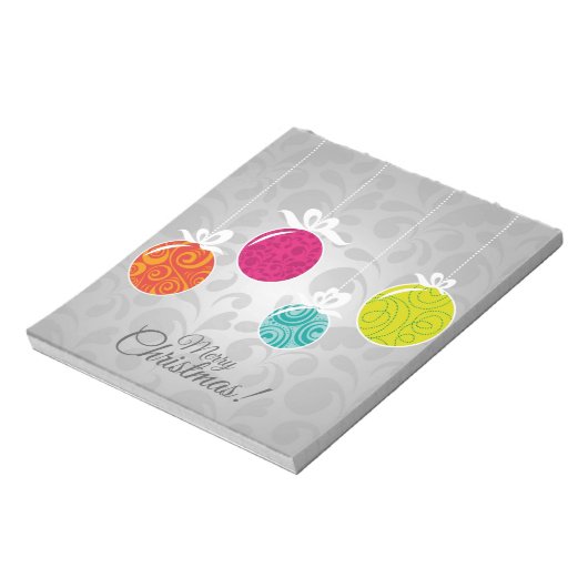 可愛いカラフルクリスマスボードデコレーション ノートパッド (回転)