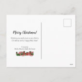 可愛いカラフルクリスマス シーズンポストカード (裏面)