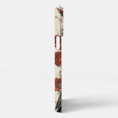 可愛いカラフルゴシック風のレーブン&レッドローズ iPhoneケース (右側面)