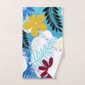 可愛いカラフルデイジーシダの泡の雲パターン バスタオルセット (ハンドタオル)