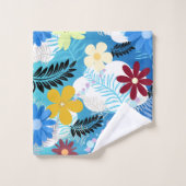 可愛いカラフルデイジーシダの泡の雲パターン バスタオルセット (ウォッシュタオル)