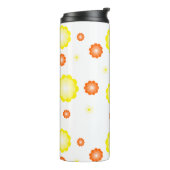 可愛いカラフルデイジー花柄 タンブラー (回転左)