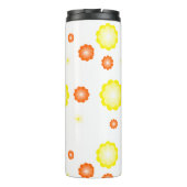 可愛いカラフルデイジー花柄 タンブラー (裏面)