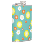 可愛いカラフルデイジー花柄 フラスク (右)