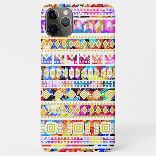 可愛いカラフルトライバルアステカ Case-Mate iPhoneケース (裏面)