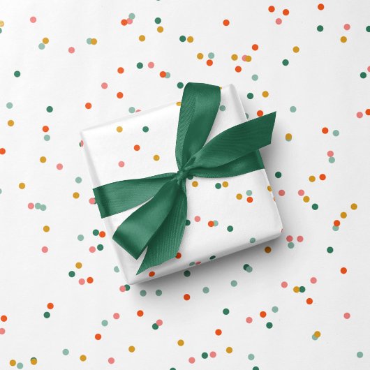 可愛いカラフルドシンプルットおもしろいフェスティバル休日 ラッピングペーパー