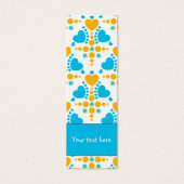 可愛いカラフルドットとハートデザインブックマーク (正面)