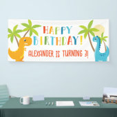 可愛いカラフルハッピーバースデーパーティー 横断幕 (トレードショー)