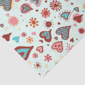 可愛いカラフルハート 薄葉紙 (詳細)